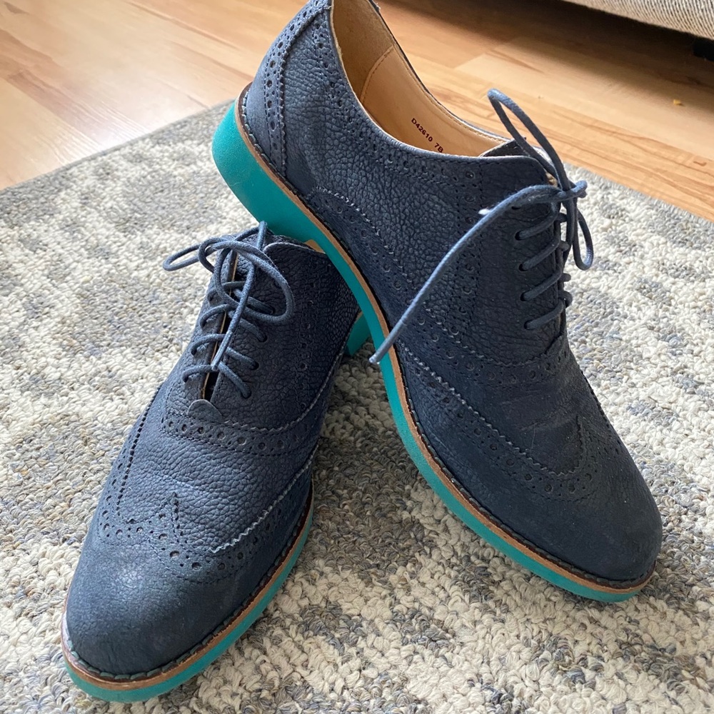 Cole Haan Blue Oxfords